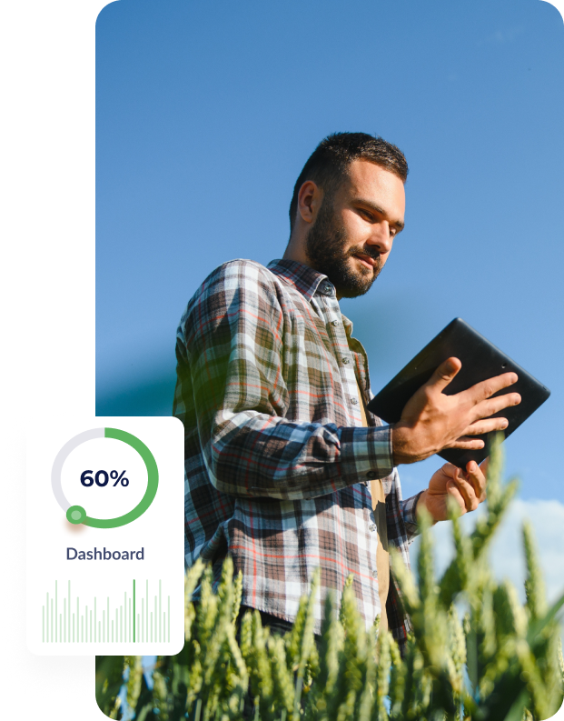 Gráfico de crescimento financeiro após adoção do BPO no agronegócio